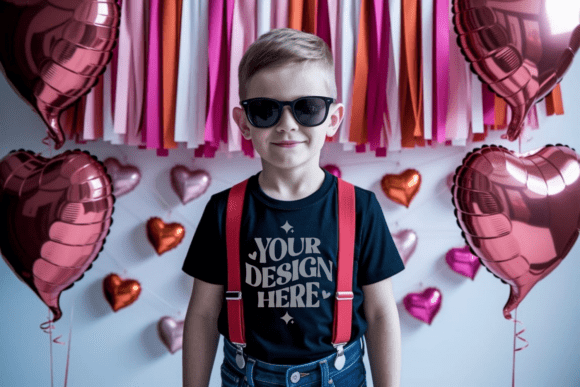 Download Valentine BC3001T Kids T-shirt Mockup 5 - Kids Collection