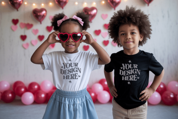 Download BC3001T Valentine Kids T-shirt Mockup 8 - Kids Collection