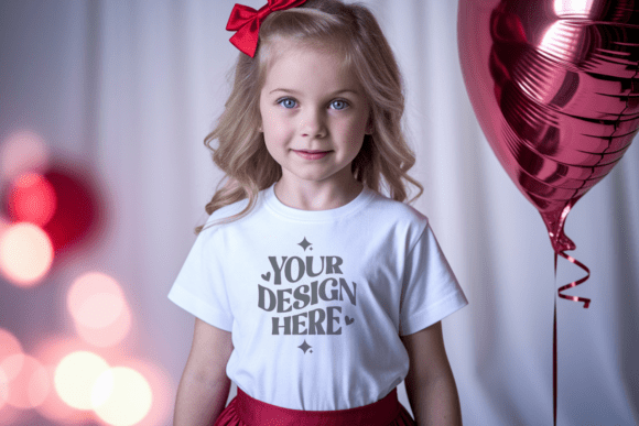 Download BC3001T Valentine Kids T-shirt Mockup 15 - Kids Collection