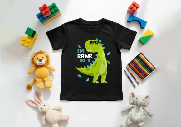 Download Cute Dinosaur Kids T-Shirt Design Vector - Kids Collection