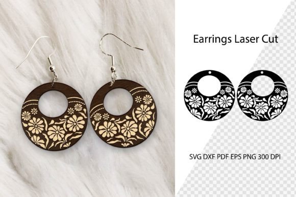 Download Earrings Laser Cut. Boho Earrinds SVG. - Earrings Collection