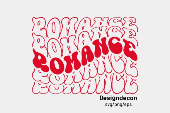 Download Romance Mirrored Text Retro Wavy Svg Png - Premium Resources