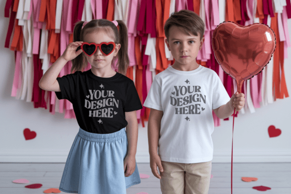 Download BC3001T Valentine Kids T-shirt Mockup 16 - Kids Collection