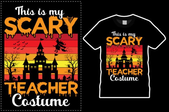 Download Halloween Scary Teacher Costume T-Shirt - Scary Collection