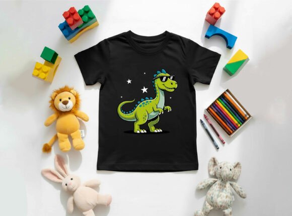 Download Cute Dinosaur Kids T-Shirt Design Vector - Kids Collection