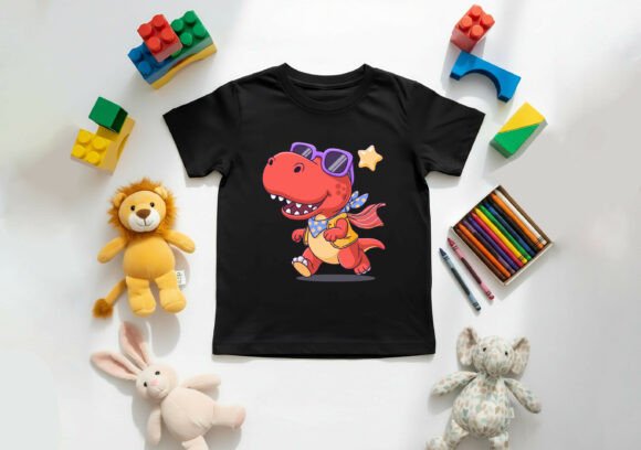 Download Cute Dinosaur Kids T-Shirt Design Vector - Kids Collection