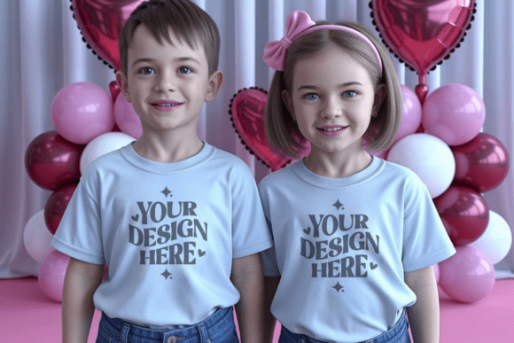 Download Valentine BC3001T Kids T-shirt Mockup 19 - Kids Collection