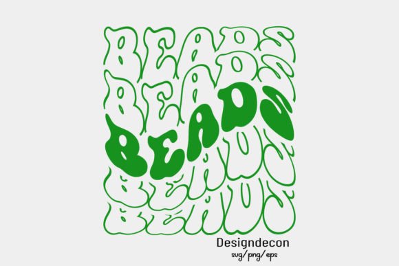 Download Beads Mirrored Text Retro Wavy Svg Png - Premium Resources