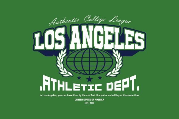 Download Los Angeles Typography Vintage Design - Vintage design Collection