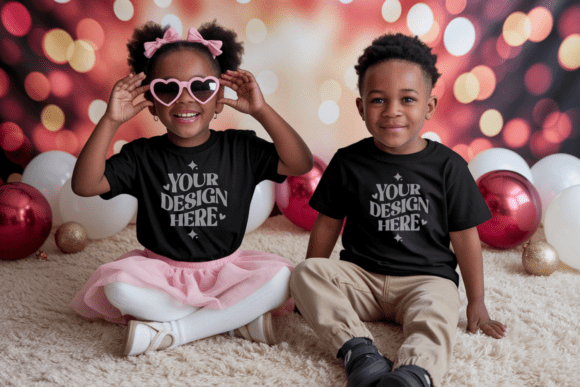 Download BC3001T Valentine Kids T-shirt Mockup 4 - Kids Collection